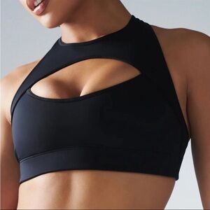 SAVAGE X FENTY Black Sport Bra Size Large 12-14 Hotline Medium support